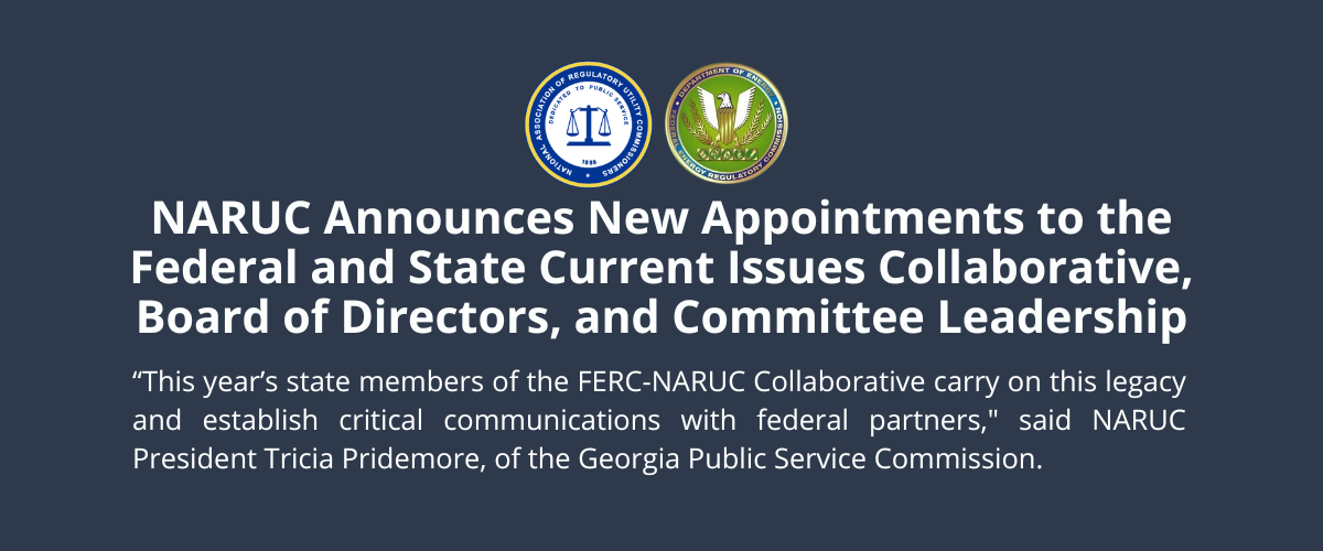 NARUC Announces New Appointments