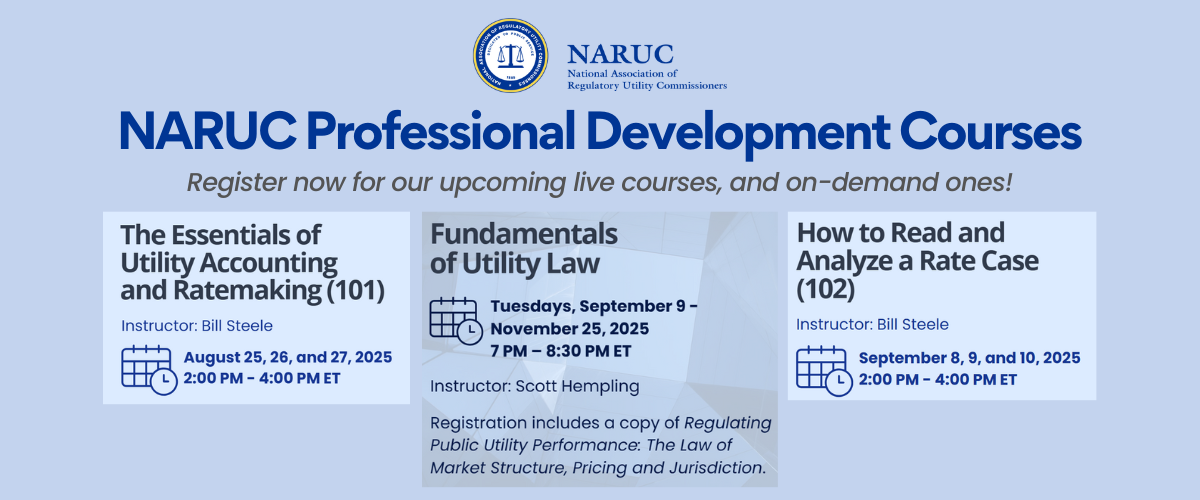NARUC Professional Development Courses