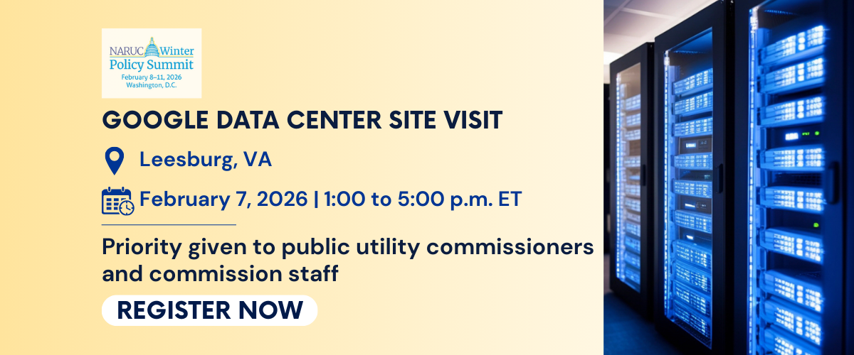 NARUC Winter Policy Summit Site Visit to a Google Data Center